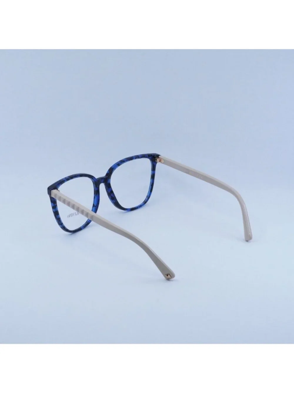Valentino VA3059 5031 Eyeglasses Blue Havana 54mm Square Frame